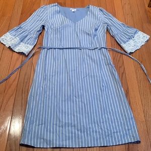 Westport Striped Embroidered summer dress